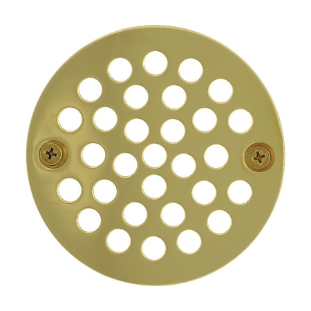 Jones Stephens 4in. Polished Brass PVD Round Coverall Strainer C60810